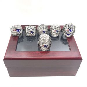 New England Patriots Championship 6 Rings Set