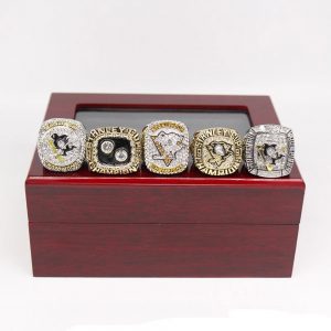 Pittsburgh Penguins Stanley Cup Championship 5 Rings Set