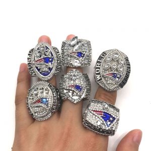 New England Patriots Championship 6 Rings Set 