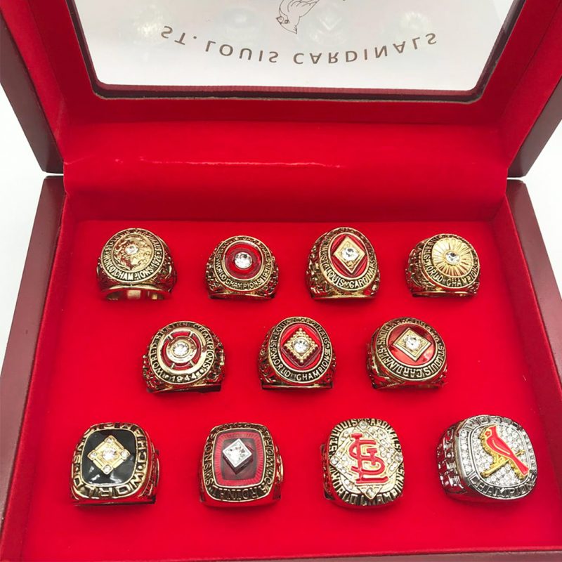 MLB 1982 2006 2011 St.Louis Cardinals World Series Championship Replica Fan  Rings Set