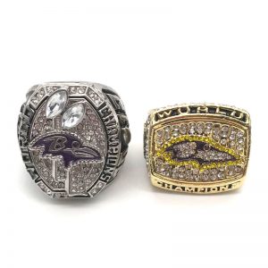 Super Bowl Baltimore Ravens Champion Ring Set with Box