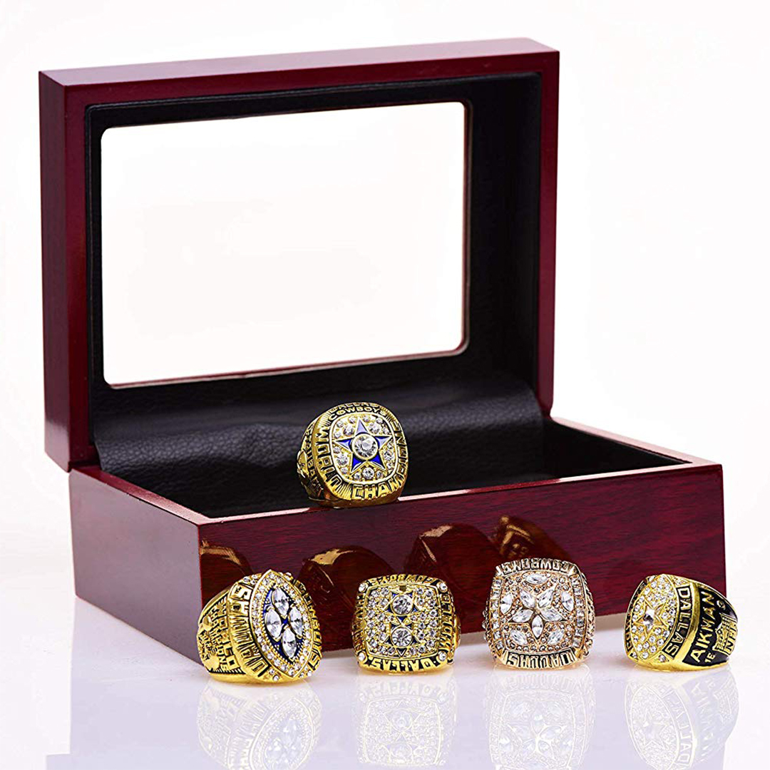 Dallas Cowboys NFL Super Bowl Championship Ring Set of 5