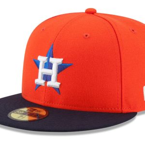 New Era Houston Astros ALT 59Fifty Fitted Hat (Orange) MLB Cap