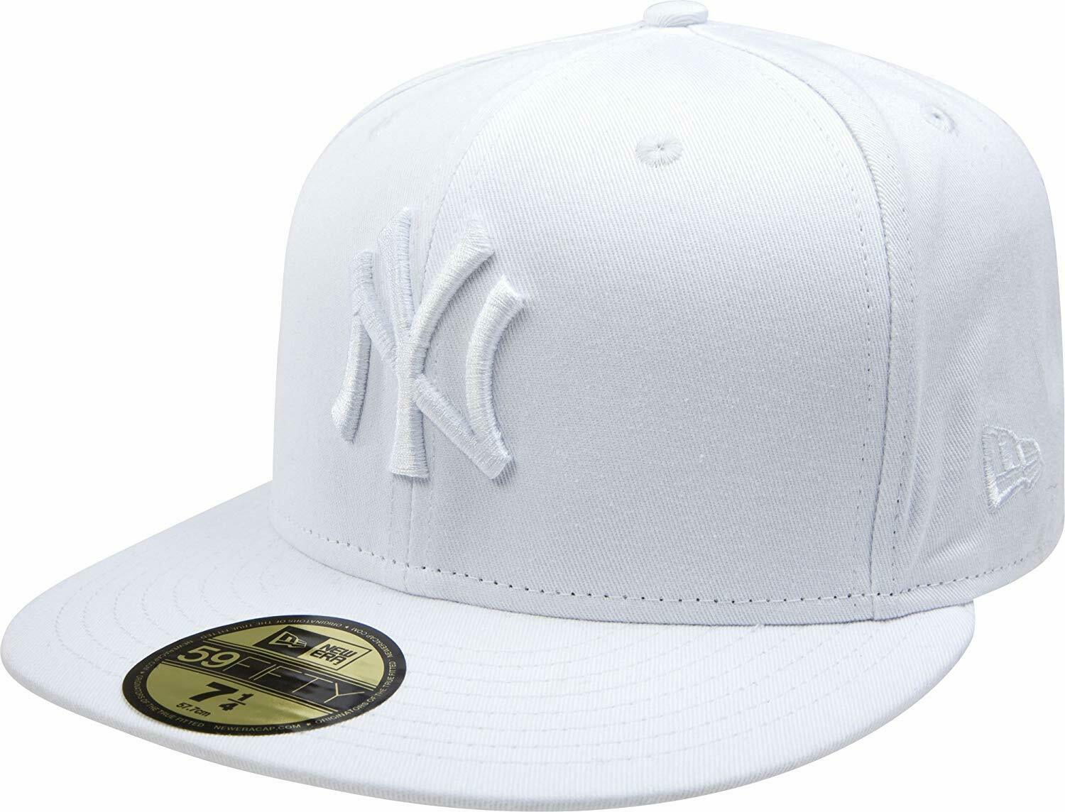 New York Yankees New Era Primary Logo Basic 59FIFTY Fitted Hat - White