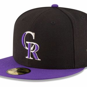 New Era Colorado Rockies ALT 59Fifty Fitted Hat (Black/Purple) MLB Cap