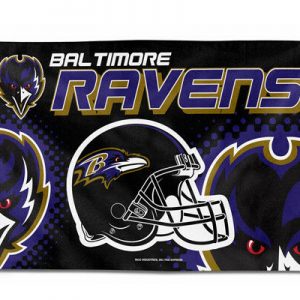 Super Bowl BALTIMORE RAVENS FLAG 3'X5' HELMET BANNER