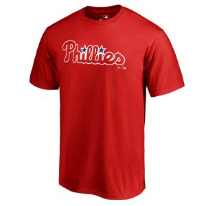 Men's Majestic Bryce Harper Red Philadelphia Phillies Name & Number T-Shirt  