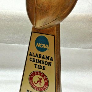 UNIVERSITY OF ALABAMA CRIMSON TIDE NCAA NATIONAL CHAMPION FOOTBALL TROPHY