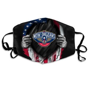 NBA New Orleans Pelicans Black Face Protection