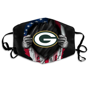 NFL Green Bay Packers Black Face Protection