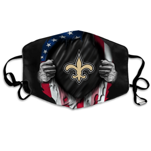 NFL New Orleans Saints Black Face Protection