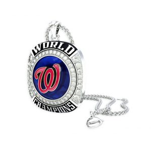 Houston Astros 2017 World Series Champions Sterling Silver Large Pendant