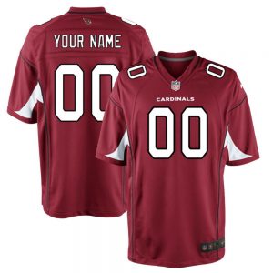 Men's and Youth's Arizona Cardinals Red Custom Game Jersey