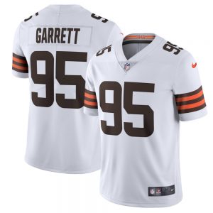 Myles Garrett #95 Cleveland Browns 2021 White Game Jersey