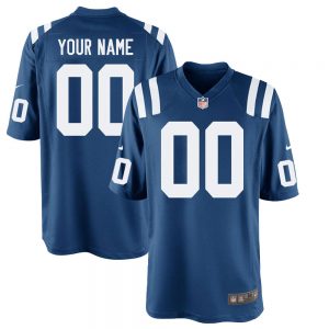 Men's and Youth's Indianapolis Colts Royal Custom Game Jersey