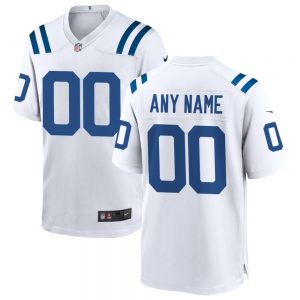 Men's and Youth's Indianapolis Colts White Custom Game Jersey