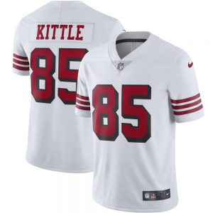 George Kittle #85 San Francisco 49ers White Color Rush Vapor Limited Jersey