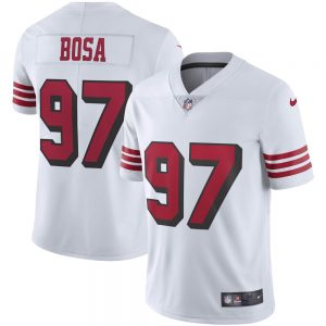 Nick Bosa #97 San Francisco 49ers 2021 White Vapor Untouchable Color Rush Limited Jersey