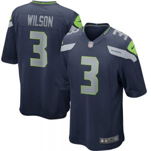 Russell Wilson #3 Seattle Seahawks 2021 College Navy Game Jersey