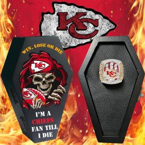 Kansas City Chiefs Super Bowl Championship Ring With Coffin Box - Personalize Coffin Box