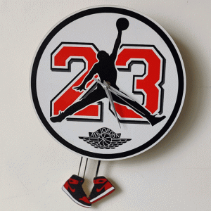Air Jordan Pendulum Clock - Air Jordan Wall Clock
