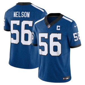 Men's Indianapolis Colts Quenton Nelson Royal Indiana Nights Alternate Vapor F.U.S.E. Limited Jersey