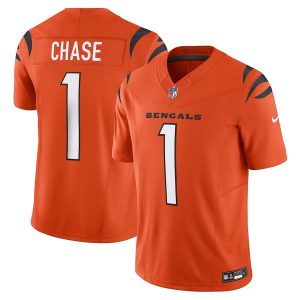 Men's Cincinnati Bengals Ja'Marr Chase Orange Vapor F.U.S.E. Limited Jersey