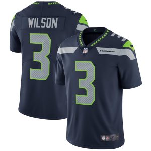 Men's Seattle Seahawks Russell Wilson College Navy Vapor Untouchable Limited Player Jersey