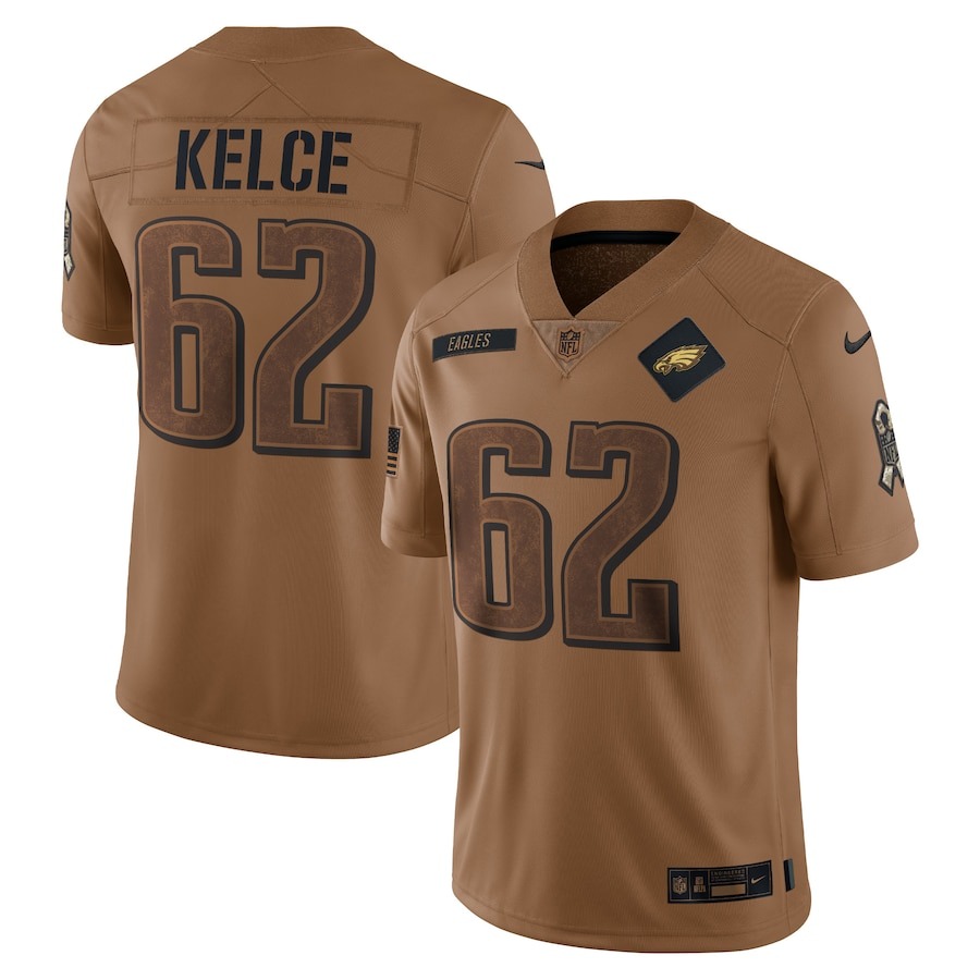 Philadelphia Eagles Jason Kelce 2023 Salute To Service Jersey