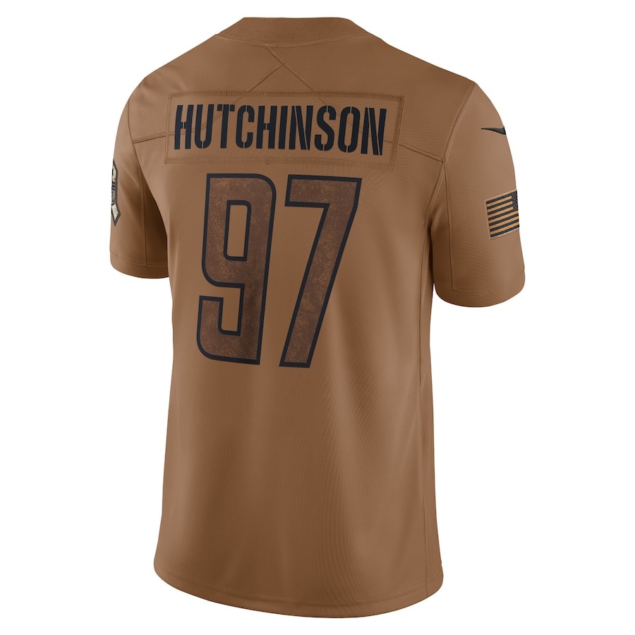 Detroit Lions Aidan Hutchinson 2023 Salute To Service Jersey